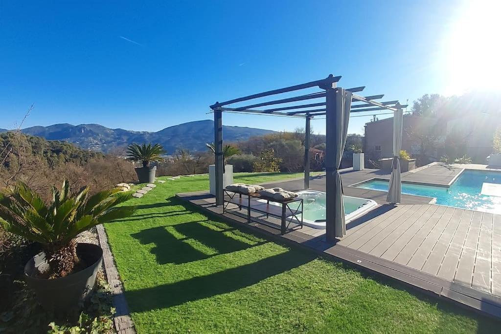 Séjour chez l'habitant 20m2 Dans Piscine Jacuzzi Gattières